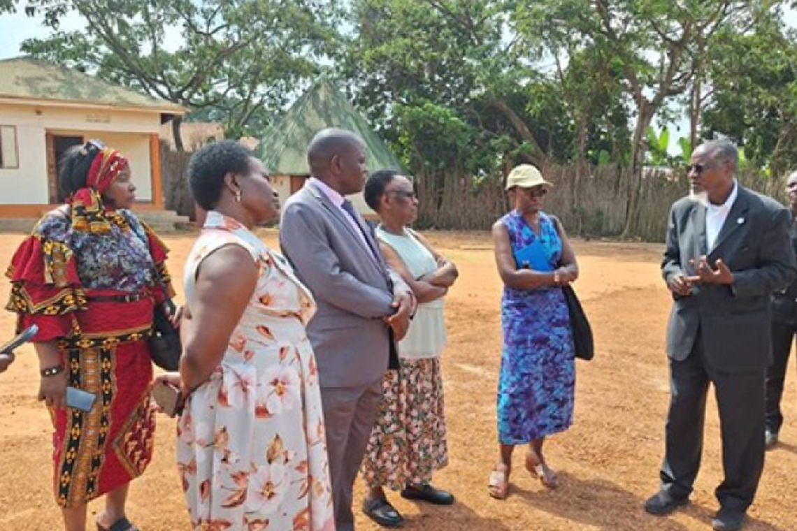 Officials from the kingdom pay a visit to the Kasubi Tombs